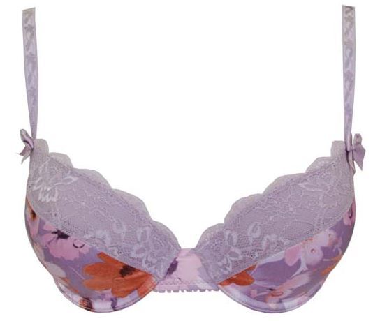 Little Minx Lotus Floral Print Satin and Lace G-String Thong Underwear #LM8028G