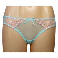 Embroidered Mesh G-String