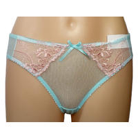 Embroidered Mesh Brief