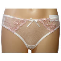Embroidered Mesh Brief