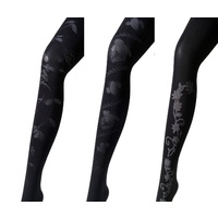 Patterned Opaque Stocking 