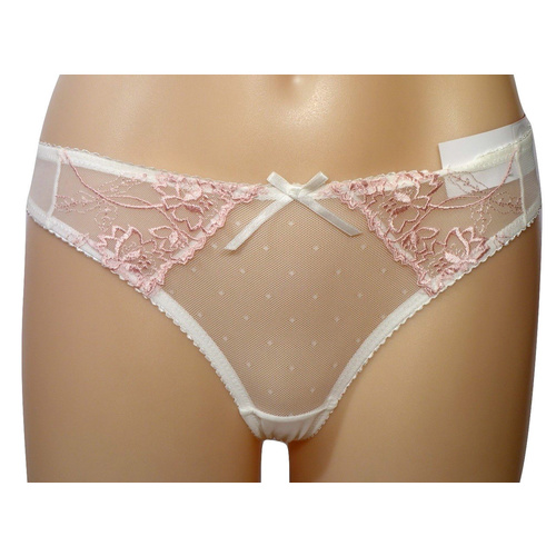 Embroidered Mesh G-String